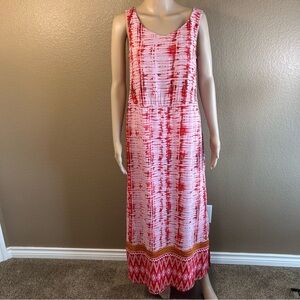 beachlunchlounge Women's Sz. Small Tie Dye Maxi Dress With Two Side Slits